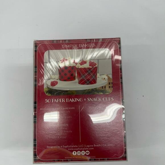 NWT SIMPLY BAKED ‎ 50 PAPER BAKING + SNACK CUPS - Picture 4 of 4
